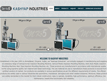 Tablet Screenshot of kashyapindustries.com
